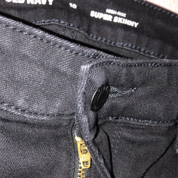 Old navy jeans size 10 high rise super skinny - Picture 6 of 8